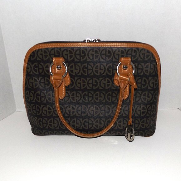 Giani Bernini Dome Block Signature Satchel Handbag - Picture 1 of 13